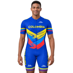 Licra de patinaje Colombia Azul Axxion | Nómadas