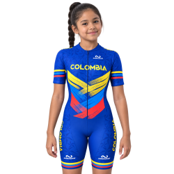 Licra de patinaje Colombia Azul Axxion | Nómadas