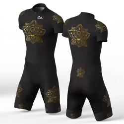 Mandala gold Cycling Suit for women men girls boys