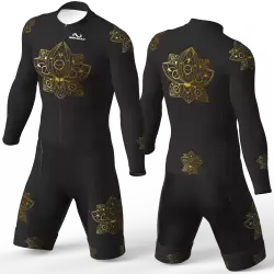 Mandala gold Cycling Suit for women men girls boys