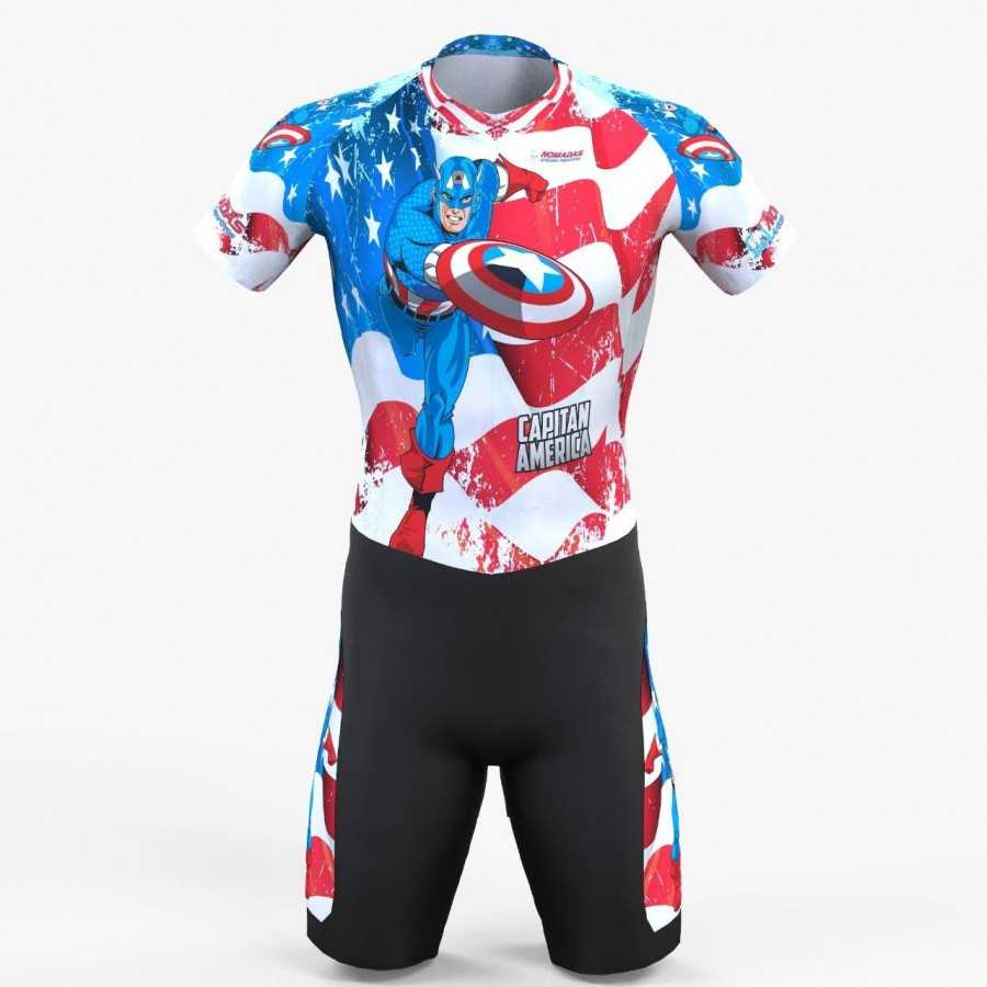 American captain inline skating suit