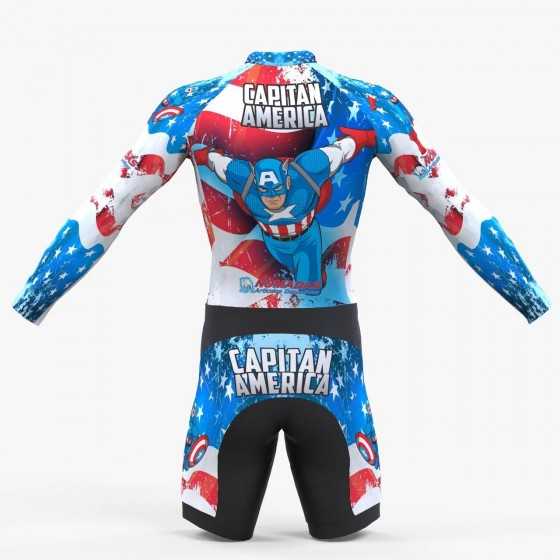 American captain inline skating suit