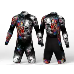 Skull-Tiger skating suit for women men boys girls