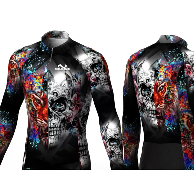 Skull-Tiger skating suit for women men boys girls