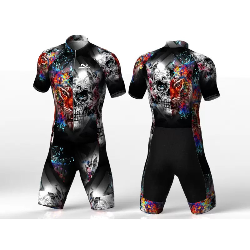 Skull-Tiger skating suit for women men boys girls