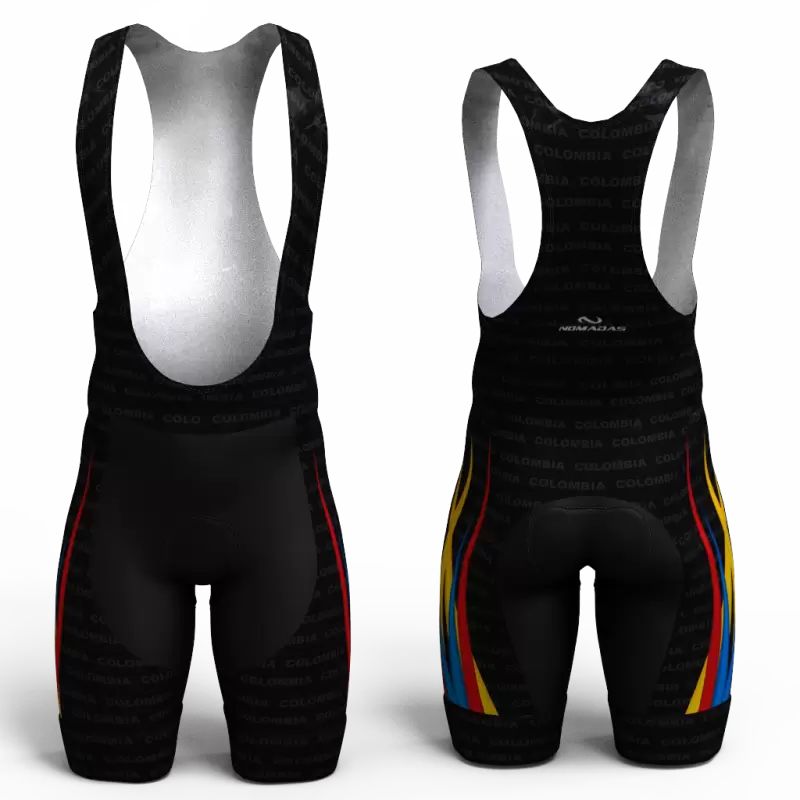 Colombia olimpicos negro pantalon de ciclismo nomadas para mujeres y hombres