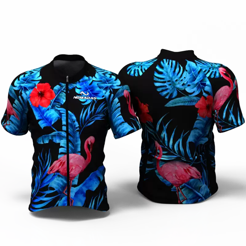 Flamenco Nature ENTERIZO Camiseta jersey de ciclismo para mujer y hombre nomadas