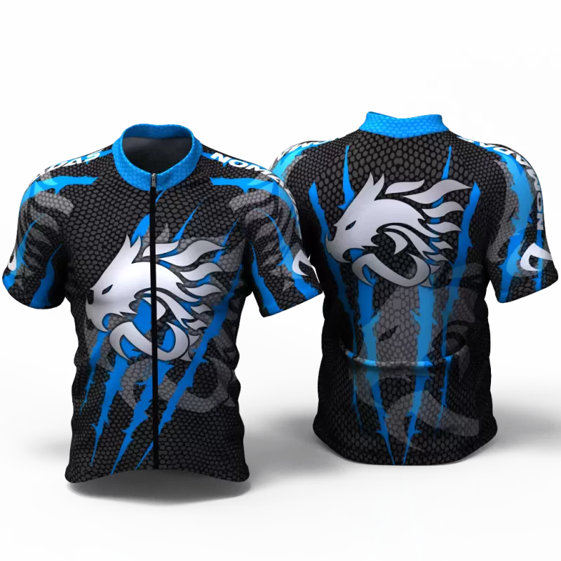 DRAGON FORCE BLUE Cycling Jersey women and men