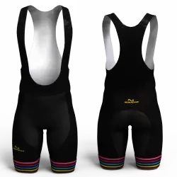 BLACK RAINBOW Cycling Shorts for women and men