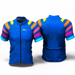 BLUE RAINBOW Cycling Jersey women and men