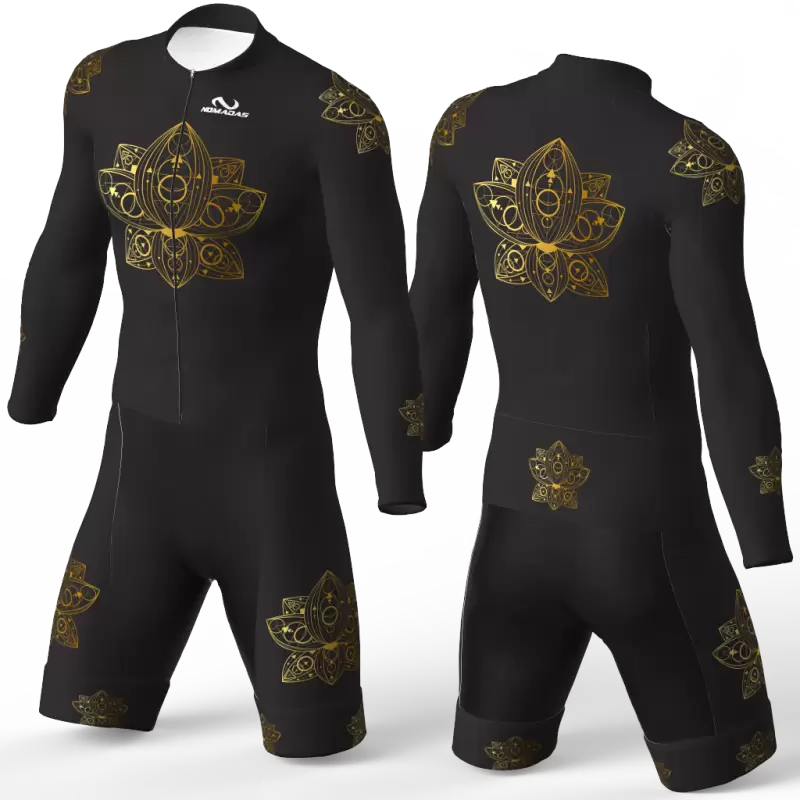 mandala GOLD Lycra para patinaje natacion gimnasio pesas running nomadas para mujer hombre niño niña