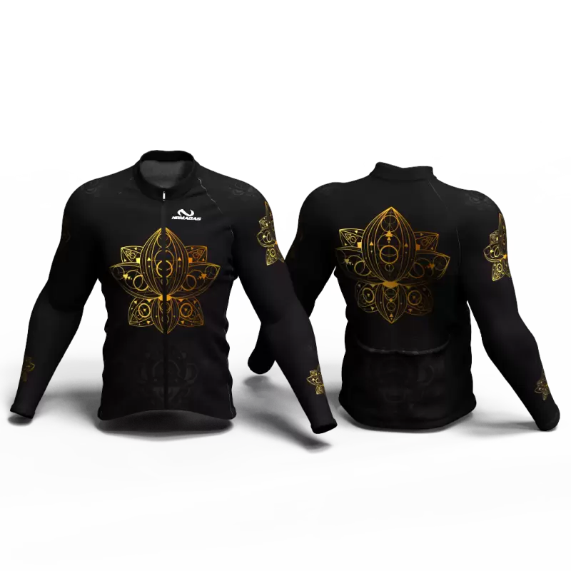 MANDALA GOLD Cycling Jersey women and men