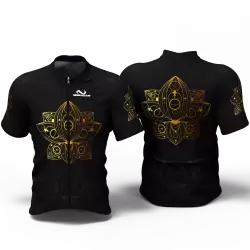 MANDALA GOLD Camiseta Jersey de ciclismo nomadas PARA HOMBRES Y MUJER