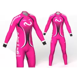 Evolution fuchsia Nomadas skating suit, beautiful and elegant design for boys, girls, men and women.