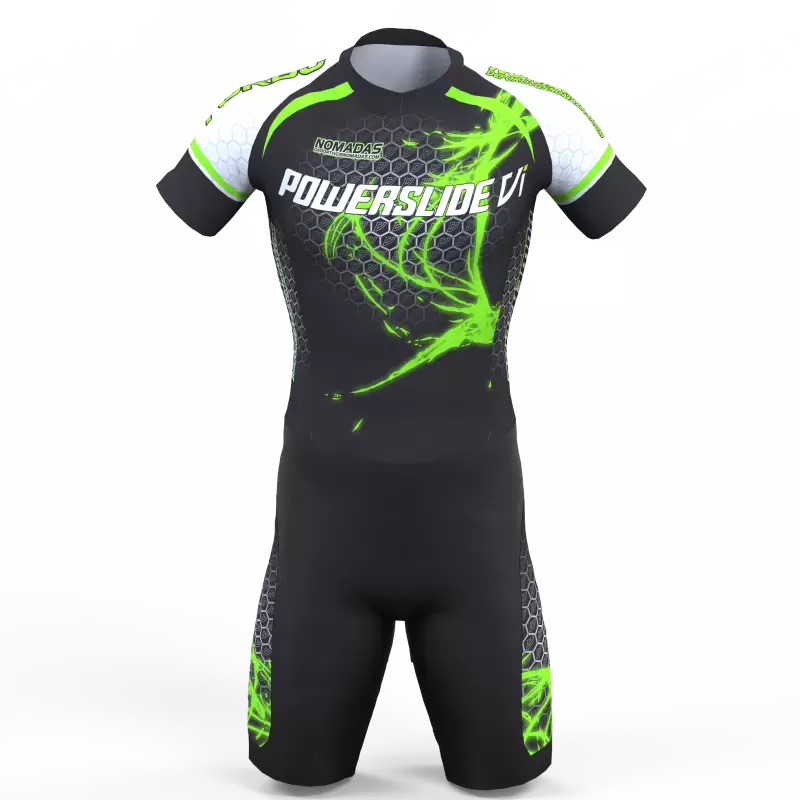 POWERSLIDE VIRUS NEON GREEN SKATING SUIT FOR BOYS, GIRLS, MEN, WOMEN