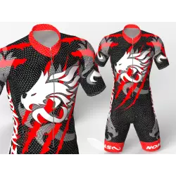 Dragon Force Red Cycling suit