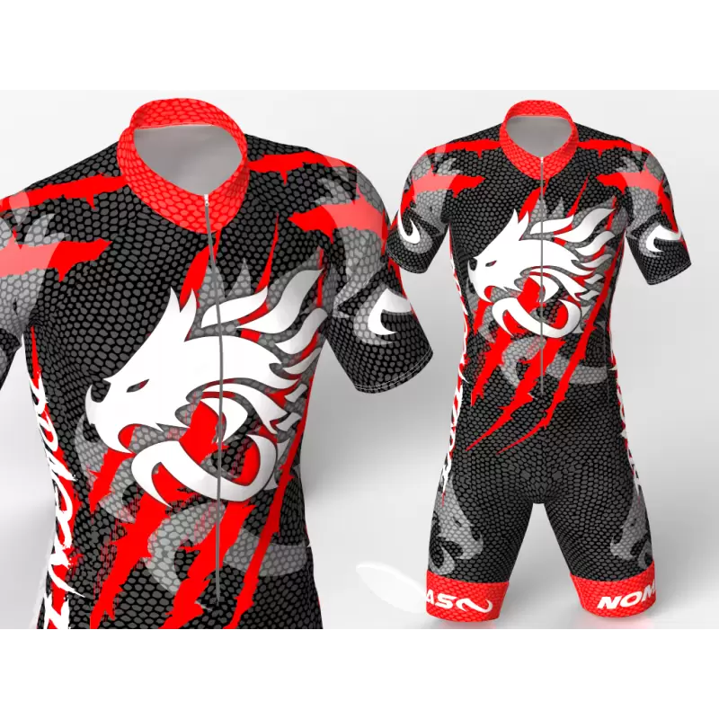 Dragon Force Red Cycling suit FOR MEN WOMEN BOYS GIRLS