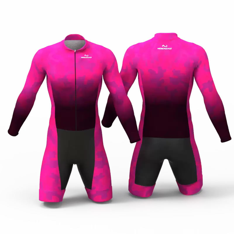 Camouflage Fuchsia skating suit, beautiful stylish design for boys, girls, men and women