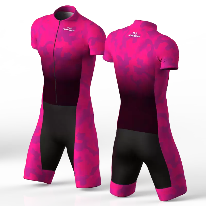 Camouflage Fuchsia skating suit, beautiful stylish design for boys, girls, men and women