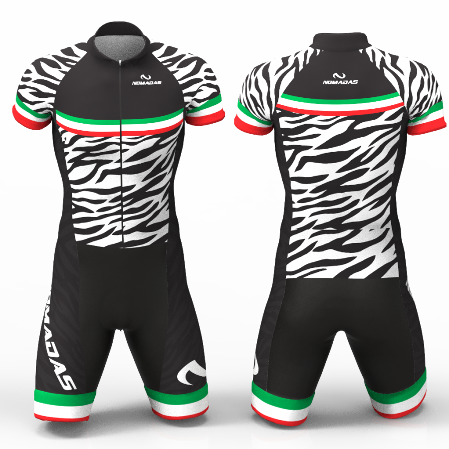 zebra cycling jersey