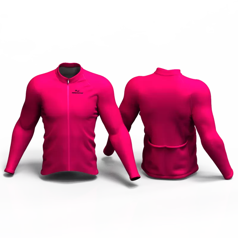 Full Fuchsia Cycling Jersey women and men