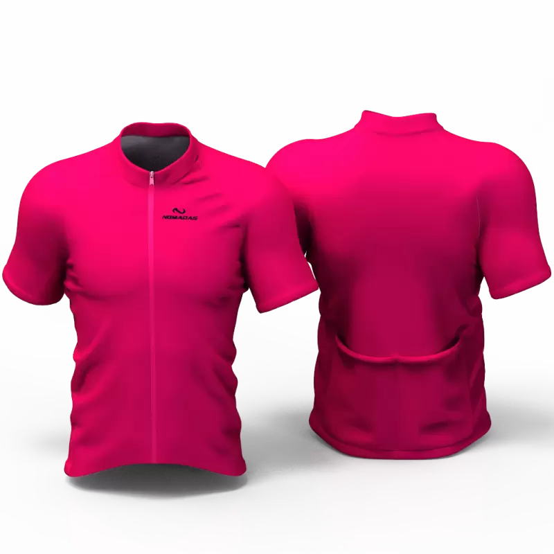 Full Fuchsia Cycling Jersey women and men