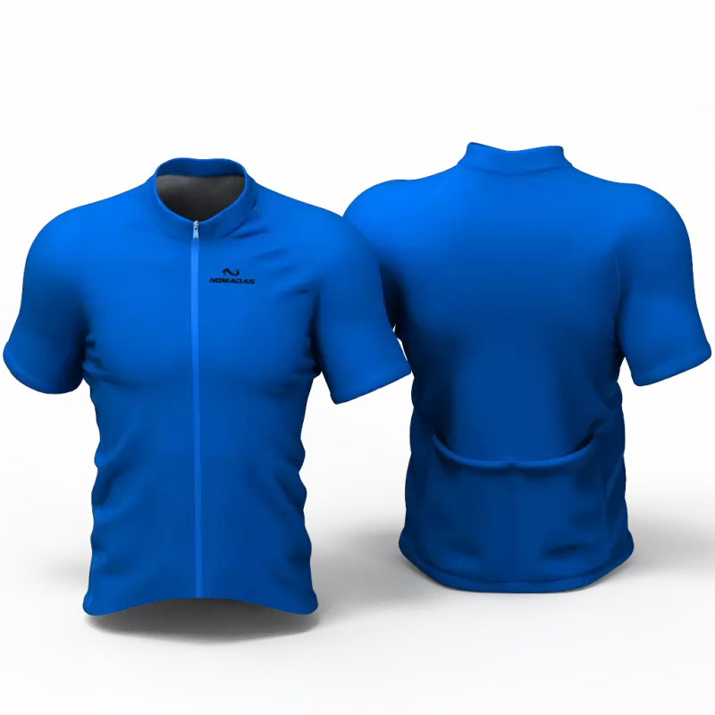 Full Blue Cycling Jersey women and men