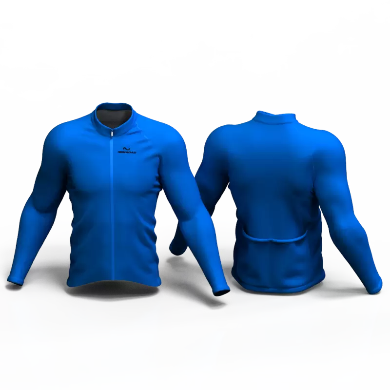 Full Blue Cycling Jersey women and men