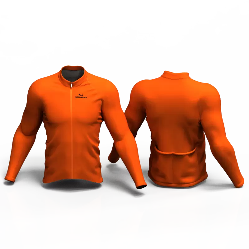 Full Orange Cycling Jersey women and men