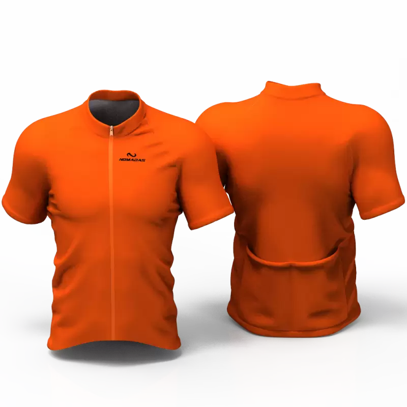 Full Orange Cycling Jersey women and men