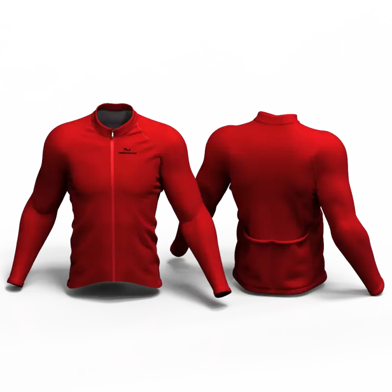 Full Red Cycling Jersey women and men