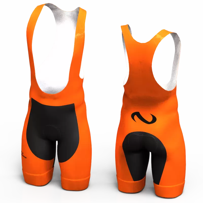 Full Orange Cycling Shorts for women men boys girls