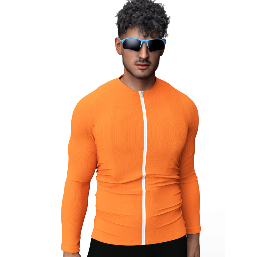 Full Orange Cycling Jersey