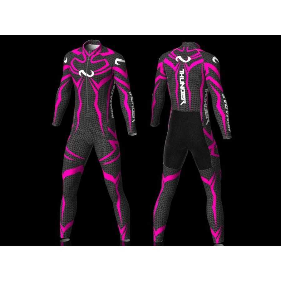 Thunder fuchsia skating suit, for girls boys women and men