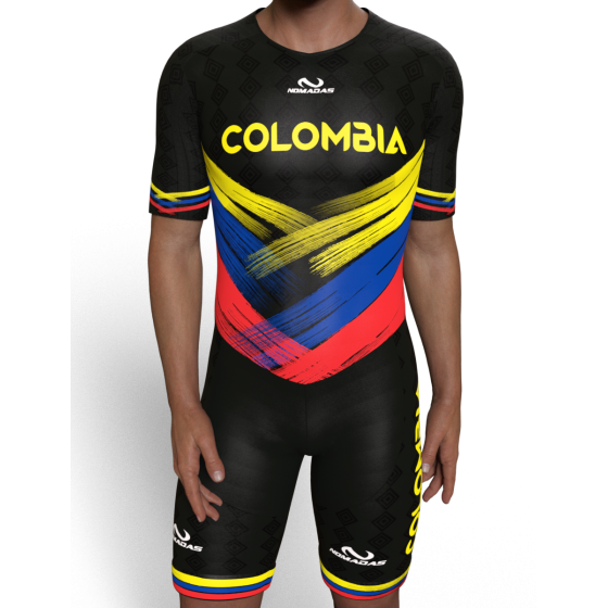Unisex Colombia National Team Black 2023-2024 Pro Skating Suit