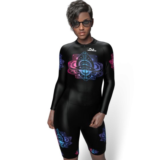 mandala Lycra para patinaje natacion gimnasio pesas running nomadas para mujer hombre niño niña
