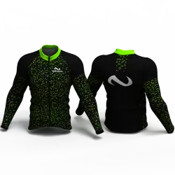 Fiber carbon verde Camiseta de ciclismo nomadas para mujer y hombre