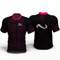 Fiber carbon fuchsia Cycling Jersey