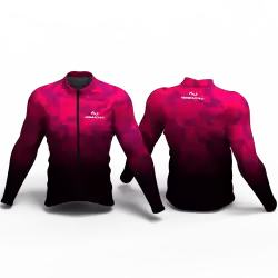 Camuflado fucsia Camiseta de ciclismo nomadas