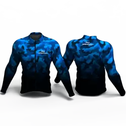 Camouflaged Blue Cycling jersey