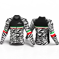 Zebra Camiseta de ciclismo nomadas para mujeres y hombres