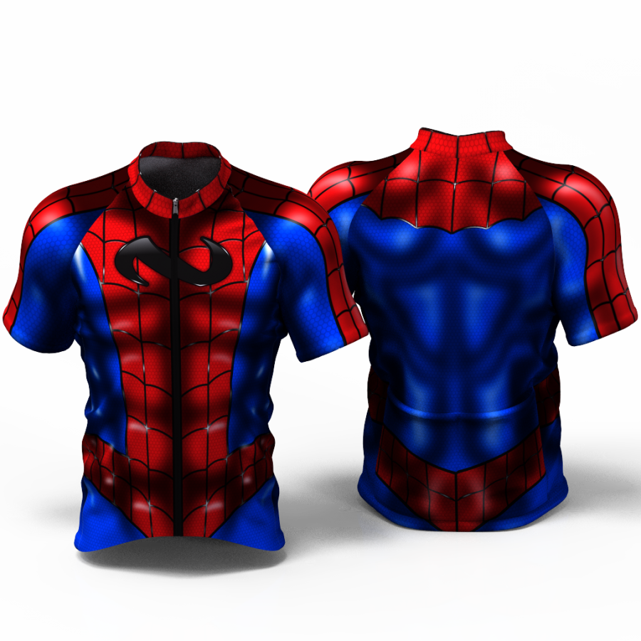spiderman cycling jersey