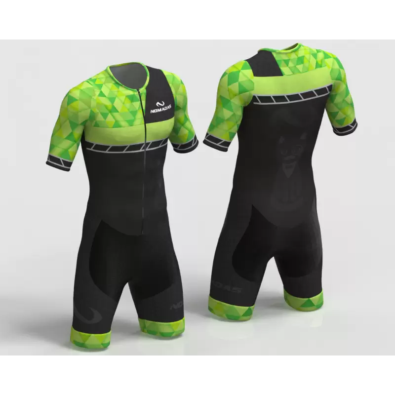 KITTY NEON GREEN INLINE SKATING SUIT