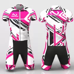 Tecno fuchsia Cycling suit