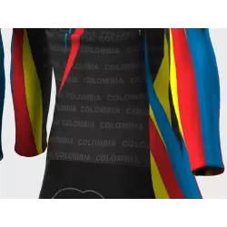 colombia olimpicos negro Enterizo para ciclismo para hombres mujeres