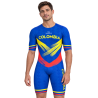Licra de patinaje Colombia Azul Pro | Nómadas