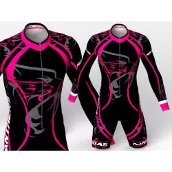 Panther fuchsia Cycling suit