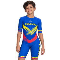 Licra de patinaje Colombia Azul Pro | Nómadas