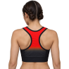 Top deportivo Degradado Rojo y Negro NÓMADAS para mujer - vista posterior