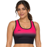 Top deportivo Degradado Fucsia y Negro NÓMADAS para mujer - vista frontal